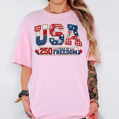Women's Comfort Colors USA 250 Year Of Freedom Shirt,
