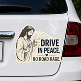 Drive In Peace. No Road Rage. Adhesive-Free Magnetic Design, Suitable for Car Doors & Trunks