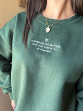 Embroidered Our Hearts Are Restless St. Augustine Sweatshirt