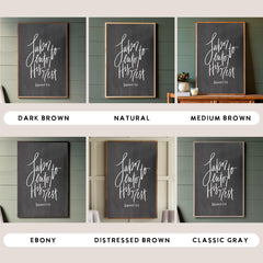 Labor To Enter His Rest Hand Lettered | Framed Wooden Art