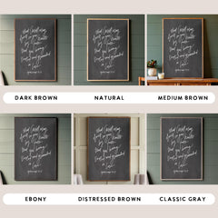 Rooted and Grounded in Love Hand Lettered | Framed Wooden Art