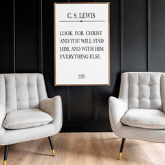 Look For Christ | Framed Wooden Art