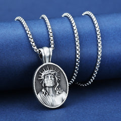 the Jesus Crown of Thorns Amulet Necklace