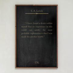 I Have Found A Desire | Framed Wooden Art