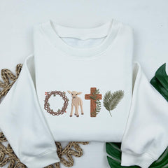 Embroidered He Is Risen Sweatshirt