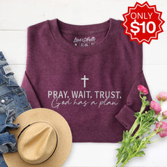 Embroidered God Has a Plan Sweatshirt