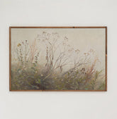 Vintage Botanical Wildflower | Framed Wooden Art - Horizontal