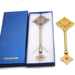 Jerusalem Handheld Crucifix with Gift Box – Christian Religious Blessing Cross
