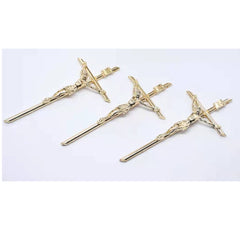 Gold Metal Cross Wall Hanging – Christian Home Decor Ornament