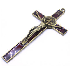 Large Metal Crucifix Cross Wall Hanging – Jesus Christian Decor