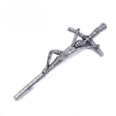 Vine Style Metal Cross Wall Hanging – Christian Decorative Crucifix Ornament