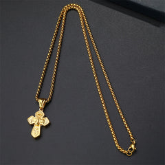 Jesus Cross Silver Handmade Christian Pendant Necklace