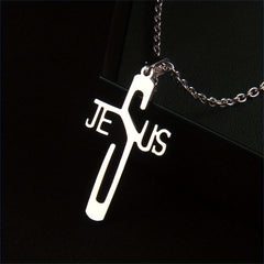 Jesus Christ Cross Chain Stainless Steel Necklace