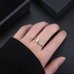 Praying Hands Gold & Silver Ring