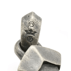 925 Sterling Silver Retro Style Heavy Metal Cross Pendant Necklace