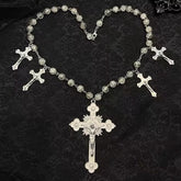 Gothic Style Mysterious Crucifix Pendant Clavicle Chain Necklace