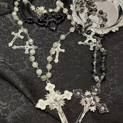 Gothic Style Mysterious Crucifix Pendant Clavicle Chain Necklace