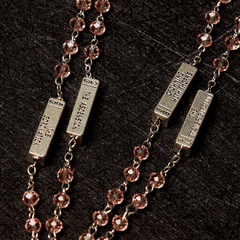 Crucifixion Crystal Rosary