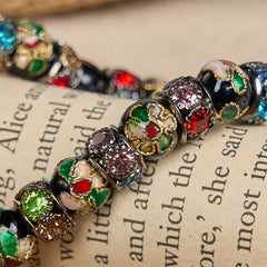 Handcrafted Cloisonné Beads Timeless Faith Bracelet: A Testament of Christ's Presence