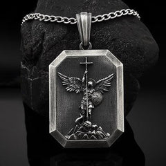 Faith Warrior St.Michael the Archangel Necklace: Strength in Every Battle