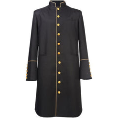 Traditional Stand Collar Clergy Robe with Golden Buttons & MultiColor Options
