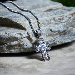 Vintage Titanium Steel Orthodox Crucifix Necklace Series: Multiple Styles of Faith and Devotion