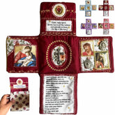 Handmade Embroidered Fabric Cross with Charms: A Rare Fusion of Craftsmanship and Faith