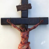 Realistic - Styled Crucifix Wall Sculpture: A Profound Symbol of Sacrifice