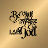 Unique Psalm 46:10 Metal Wall Decor: Distinctive Belief for Sacred Interiors