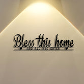Bless This Home Metal Wall Decor: Divine Blessing & Faithful Warmth