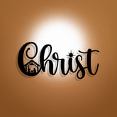 Christ Nativity Metal Wall Decor: Tender Reverence for All