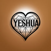 Sacred Name YESHUA Metal Wall Decor: Quiet Reminder of Gentle Grace