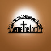 As For Me And My House Metal Wall Decor: Soft Prompt of Devotion & Unity