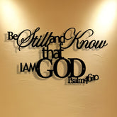 Be Still and Know Metal Wall Decor: His Peace in Spaces