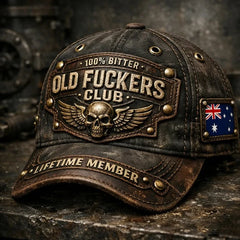 Old Fuckers Club-Handmade Vintage Baseball Cap