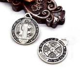 Holy Trinity Oil Drip Cross Pendant – Metal Crucifix DIY Jewelry Charm