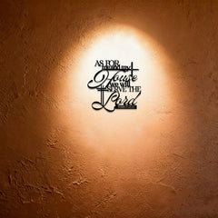 As for me and my house Joshua 24:15 Metal Wall Decor: Embody His Unifying Grace