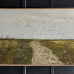 Trust In The Lord | Framed Wooden Art - Horizontal