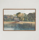 On The Pond | Framed Wooden Art - Horizontal