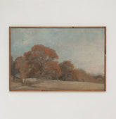 New England Fall | Framed Wooden Art - Horizontal