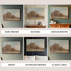 New England Fall | Framed Wooden Art - Horizontal