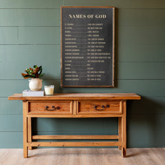 Names Of God | Framed Wooden Art