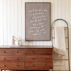 More Than We Ask | Framed Wooden Art