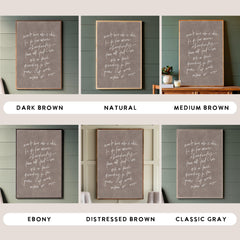 More Than We Ask | Framed Wooden Art