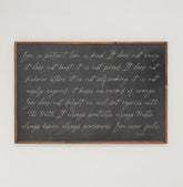 Love Is Patient, Love Is Kind | Framed Wooden Art - Horizontal