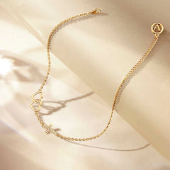 Interlocking Heart to Heart Bracelet