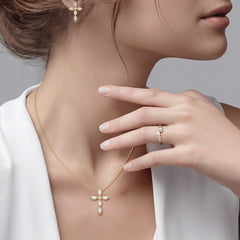 Sacred Jesus Fish Cross Earrings