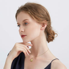 Good Luck Four Leaf Clover Amulet Christmas Ball Locket Pendant