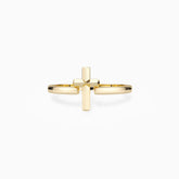 Minimalist Cross Symbol Ring