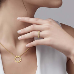 Cross Inset Band Ring